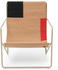 Ferm Living Desert Lounge 63x77,5x66,2cm kaschmir/block/beige