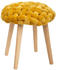 Paris Prix Knitted stool mustard yellow