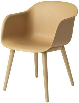 Muuto Fiber Armlehnstuhl ocker 54x76x55 cm natur Eiche (602)