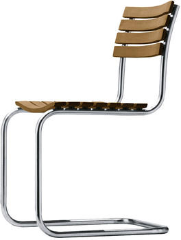 Thonet S 40 Freischwinger All Seasons braun Holz 45x85x56 cm Iroko geölt (702)