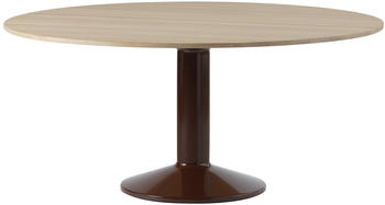 Muuto Midst Tisch Ø 160 cm Eiche dunkelrot geölt (610)