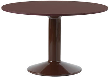 Muuto Midst Tisch rund Ø 120 cm linoleum dunkelrot