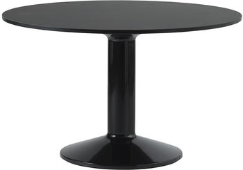 Muuto Midst Tisch rund Ø 120 cm Linoleum schwarz (602)