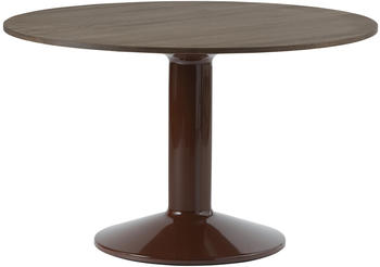 Muuto Midst Tisch rund Ø 120 cm Eiche dunkelrot geölt (8017)