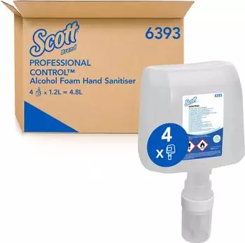Scott Scott Control Handdesinfektionsschaum auf Alkoholbasis 4 St Desinfektionsl&ouml;sung