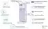 Blanc Hygienic SET: Armhebelspender Blanc UNIVERSAL + Bodenständer Edelstahl mit Infotafel + Händedesinfektion 6 Flaschen à 500 ml