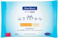 Sterillium 2 in 1 wipes 15 St