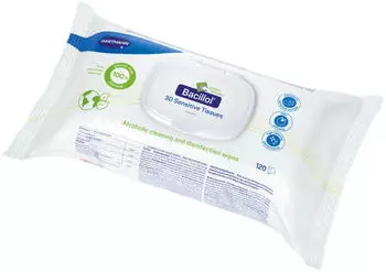 Hartmann Bacillol 30 Sensitive Green Tissues Flowpack 120 Stk.