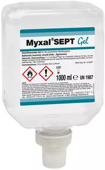 Myxal SEPT GEL H&auml;ndedesinfektion 13743006 1 Karton 6 x Liter Neptuneflaschen