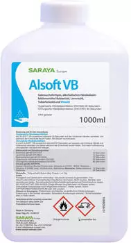 Saraya H&auml;ndedesinfektion Alsoft VB viruzid 03 1000 DE 1 Liter Flasche