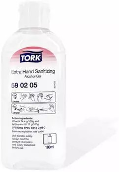 Tork Extra H&auml;ndedesinfektionsgel Alkohol 590205 100 ml Flasche