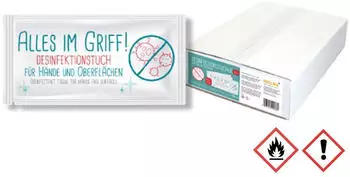 Hellma Alles im Griff 2in1 H&auml;nde und Oberfl&auml;chen T&uuml;cher (400 Stk.)