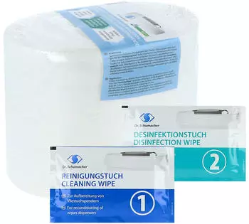 Dr. Schumacher ECO WIPES Vliest&uuml;cher 6 Rollen je 100 T&uuml;cher 32 x 30 cm