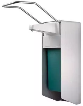 Temca Desinfektionsmittelspender SD0502 mit langem Armhebel 0,5L Aluminium (119574)