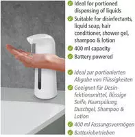 WENKO Desinfektionsmittelspender "Larino" mit Infrarot-Sensor, F&uuml;llmenge 400 ml