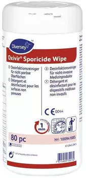 Diversey Oxivir Sporicide Wipe Reinigungs-und Desinfektionst&uuml;cher 100941885 1 Dose 80 T&uuml;cher