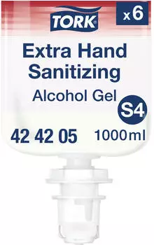 Tork Extra H&auml;ndedesinfektionsgel Alkohol S4 424205 1 Karton 6 Kartons &agrave; Liter