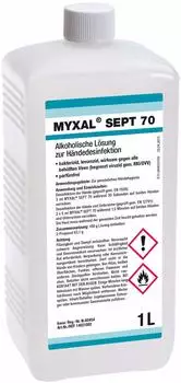 Myxal Desinfektionsmittel 14021005 SEPT 70 H&auml;ndedesinfektion alkoholisch Flasche 1 Liter