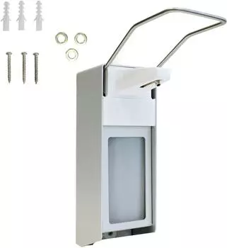 Sarima Medi-Inn Wandspender Aluminium langer Armhebel mit Verschlussblende f&uuml;r 500 ml Euroflaschen 1 St
