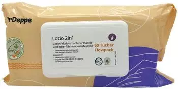 PARAM Dr.Deppe 2in1 Desinfektionst&uuml;cher 60 St T&uuml;cher