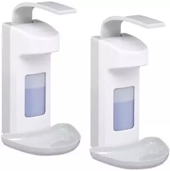 Relaxdays Desinfektionsmittelspender 500ml, 2er Set