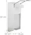 Relaxdays Desinfektionsspender 1000ml, 2er Set, weiß/silber