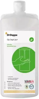 DrDeppe 601960 Op Sept pur 1 L Händedesinfektion umfassend wirksam gebrauchsfertig VAH/IHO gelistet