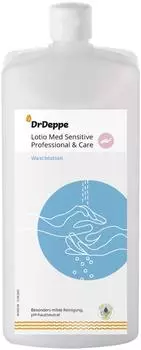 DrDeppe 700562 Lotio Med Soft Professional 1 L Lotion sanfte & schonende Hautreinigung ohne Farbstoff & Parfumöl