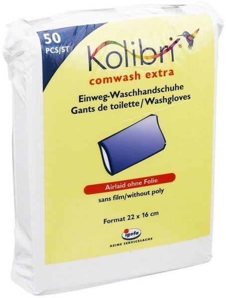Igefa Kolibri Comwash Extra Waschhandschuhe unfoliert 16x24cm (50 Stk.)