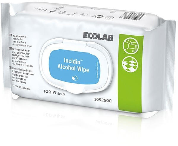 Ecolab Incidin Alcohol Wipes (100 Stk.)