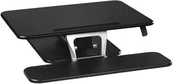 Hama Aufsatz f&uuml;r Sitz-Steh-Arbeitsplatz, M (80,0 x 52,0), Schwarz (00095823)