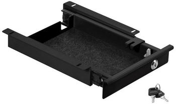 CAVO Unterbau Dokumentenschublade Breite 220 mm abschließbar schwarz