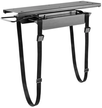 Cavo Desktop PC-Halterung CH-B-360 ausziehbar drehbar um 360° Halterung (mit reißfesten Gurten für alle PC-Größen bis 10 kg schwarz) schwarz