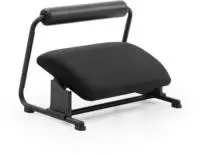 Fu&szlig;st&uuml;tze / Fu&szlig;ablage Podi Velvet Mit Beinablage Samt / Pu Schwarz Hjh Office