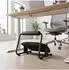 HJH Office Podi Velvet Fußstütze ergonomisch, höhenverstellbar, schwarz (830132)