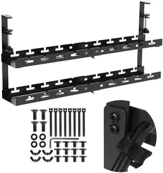 Maclean Kabelorganizer Untertisch 2-stufig, verstellbar 433-728mm (MC-102 B)