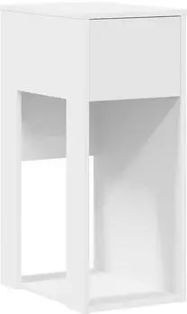 vidaXL PC-Turmständer mit Schublade, weiß, 30x44x74cm (858731)