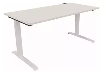 Soennecken Kabeldurchlassbuchse U-Form montiert rechts silberaluminium