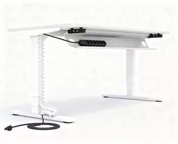 Digitus Horizontaler Kabelkanal Flex-big 128x16x10cm Signalweiß + Vertikale Kabelführung + 6-fach Steckdose