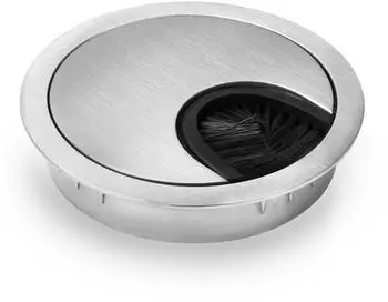 OneConcept Kabeldurchf&uuml;hrung 2er-Set 60mm Metall Borstendichtung (10037455)