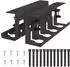 vidaXL Kabelmanagement-Tray unter Schreibtisch, schwarz, 2er-Set (8007572)