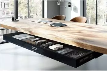 Ergo Office Untertischschublade schwarz 758mm, bis 10kg (ER-302 B)