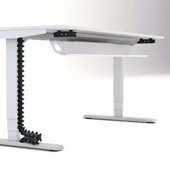 Digitus Horizontaler Kabelkanal Flex-big 128x16x10cm Signalweiß + Vertikale Kabelführung