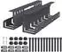 vidaXL Kabelmanagement-Tray unter dem Schreibtisch, anthrazit, 2 Stk.