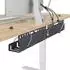 vidaXL Kabelmanagement-Tray unter dem Schreibtisch, anthrazit, 2 Stk.