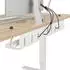 vidaXL Kabelmanagement-Tray unter dem Schreibtisch, weiß, 2 Stk. (8007566)