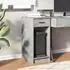 vidaXL Computerschrank mit Schublade, betongrau, 35x45x77cm (858743)