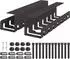 vidaXL Kabelmanagement-Tray unter Schreibtisch, schwarz, 2er-Set (8007568)