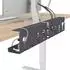 vidaXL Kabelmanagement-Tray unter dem Schreibtisch, anthrazit, 2 Stk. (8007571)