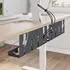 vidaXL Kabelmanagement-Tray unter dem Schreibtisch, anthrazit, 2 Stk. (8007571)